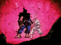 Akuma Standing In A Storm GIF