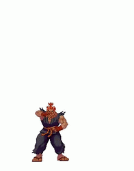 Akuma Throwing Fire GIF