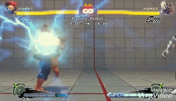 Akuma Winning In One Punch GIF