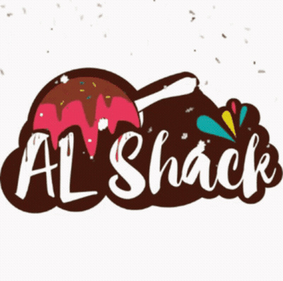 Al Shack Logo Cake With Sprinkles GIF