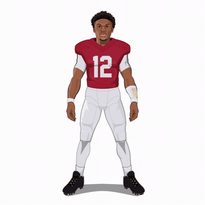 Alabama Football Player Number 12 GIF