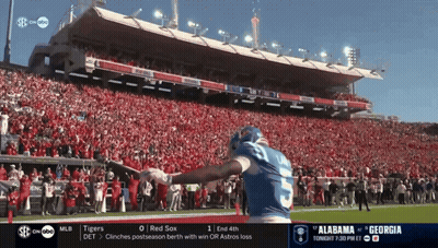 Alabama Vs Georgia Football Game On ABC GIF