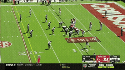 Alabama Vs S. Illinois Football Game GIF