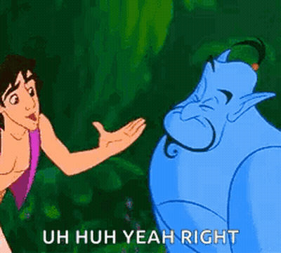 Aladdin And Genie Talking GIF