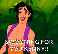Aladdin From The Disney Movie Aladdin Is Swooning For You Kenny ! GIF