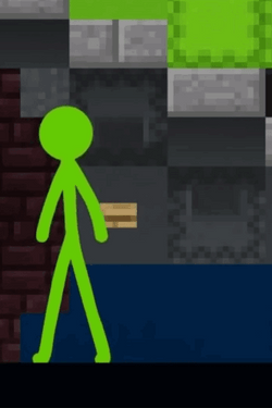 Alan Becker Dancing Green GIF