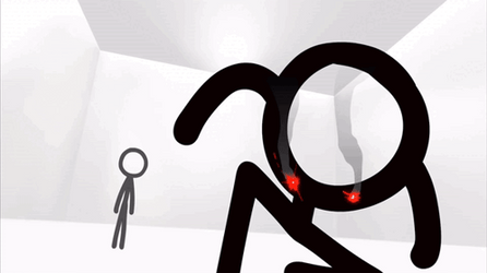 Alan Becker Eyes Glaring GIF