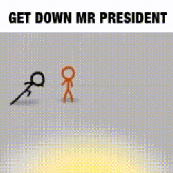 Alan Becker Get Down Mr President GIF