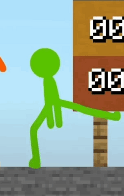 Alan Becker Green Dancing GIF