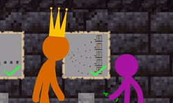 Alan Becker Patting Purple GIF