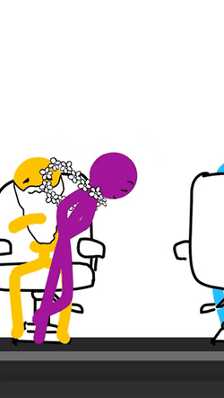 Alan Becker Surprised Purple GIF