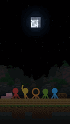 Alan Becker Watching Fireworks GIF