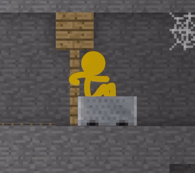 Alan Becker Yellow Hiding GIF