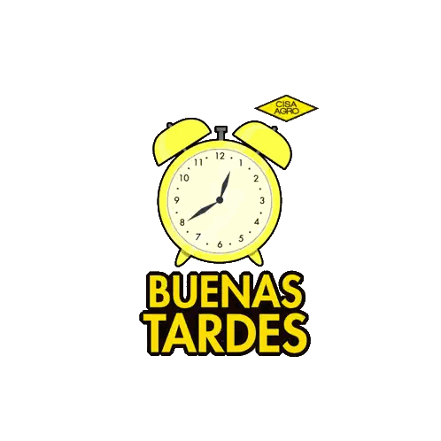 Alarm Clock With Buenas Tardes Sticker