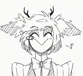 Alastor Hazbin Hotel Drawing GIF