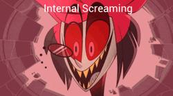Alastor Hazbin Hotel Internal Screaming GIF