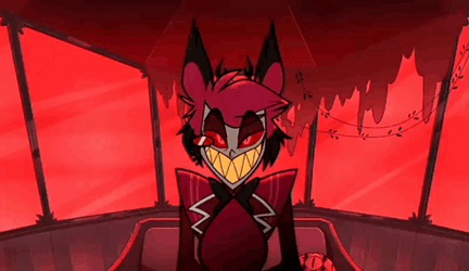 Alastor Hazbin Hotel Panic Room GIF