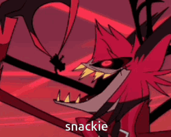 Alastor Hazbin Hotel Snackie GIF