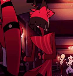 Alastor Hazbin Hotel Turn Around Smirking GIF