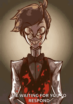 Alastor Hazbin Hotel Waiting To Respond GIF