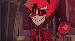 Alastor Red Demon Eye Blink GIF