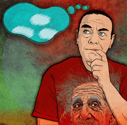 Albert Einstein Artwork Shirt GIF