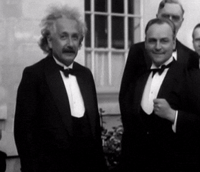 Albert Einstein Got Introduced GIF