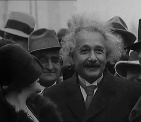 Albert Einstein In A Crowd GIF