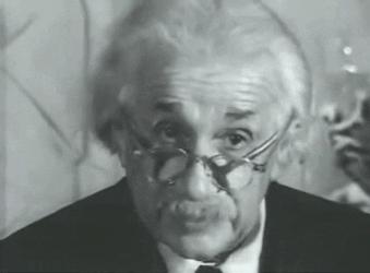 Albert Einstein Saying Something GIF
