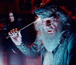 Albus Dumbledore Using Elder Wand