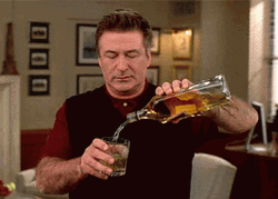 Alec Baldwin Pouring Alcohol Loop GIF