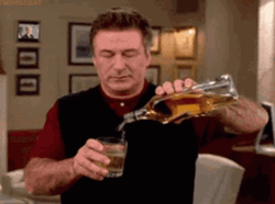 Alec Baldwin Pouring Shots GIF