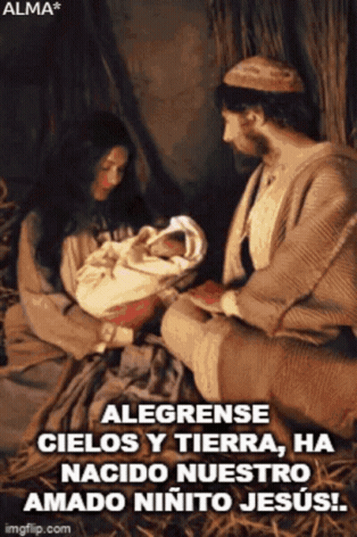 Alegrense Cielos Y Tierra Nativity Scene GIF