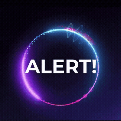 Alert In Purple Circle GIF