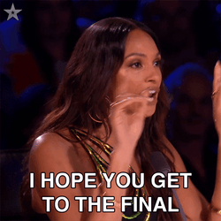 Alesha Dixon Hope You Get To The Final GIF