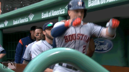Alex Bregman Astros Team Train Dance GIF