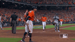 Alex Bregman Running Excitedly GIF