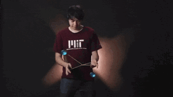 Alex Hattori Demonstrating Yo Yo Skills GIF