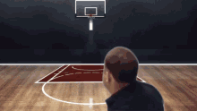 Alex Jones Running Towards Basketball Ring Animation GIF