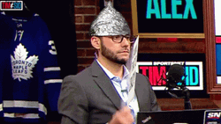 Alex Seixeiro Wearing Tin Foil Hat GIF