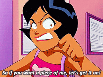 Alex Totally Spies Angry Let Them Fight GIF