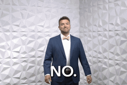 Alex Young No Thank You Gesture GIF
