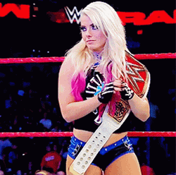 Alexa Bliss Holding Wrestling Belt