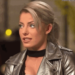 Alexa Bliss Shaking Head No Smile GIF