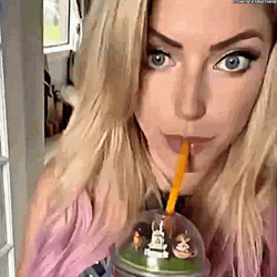 Alexa Bliss Slurpee GIF