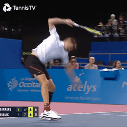 Alexander Bublik Smash His Racket GIF