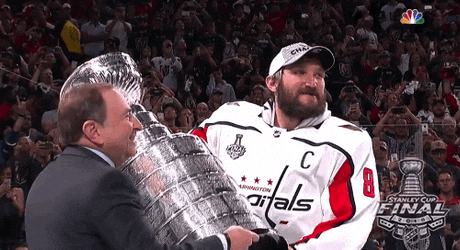 Alexander Ovechkin Claiming Stanley Cup GIF