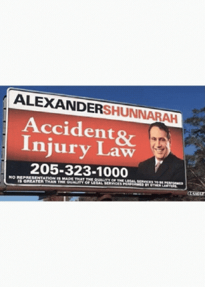 Alexander Shunnarah Accident Injury Law Billboard GIF