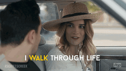 Alexis Rose Annie Murphy Walk Through Life GIF