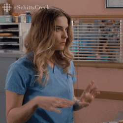 Alexis Rose Says Sorry GIF